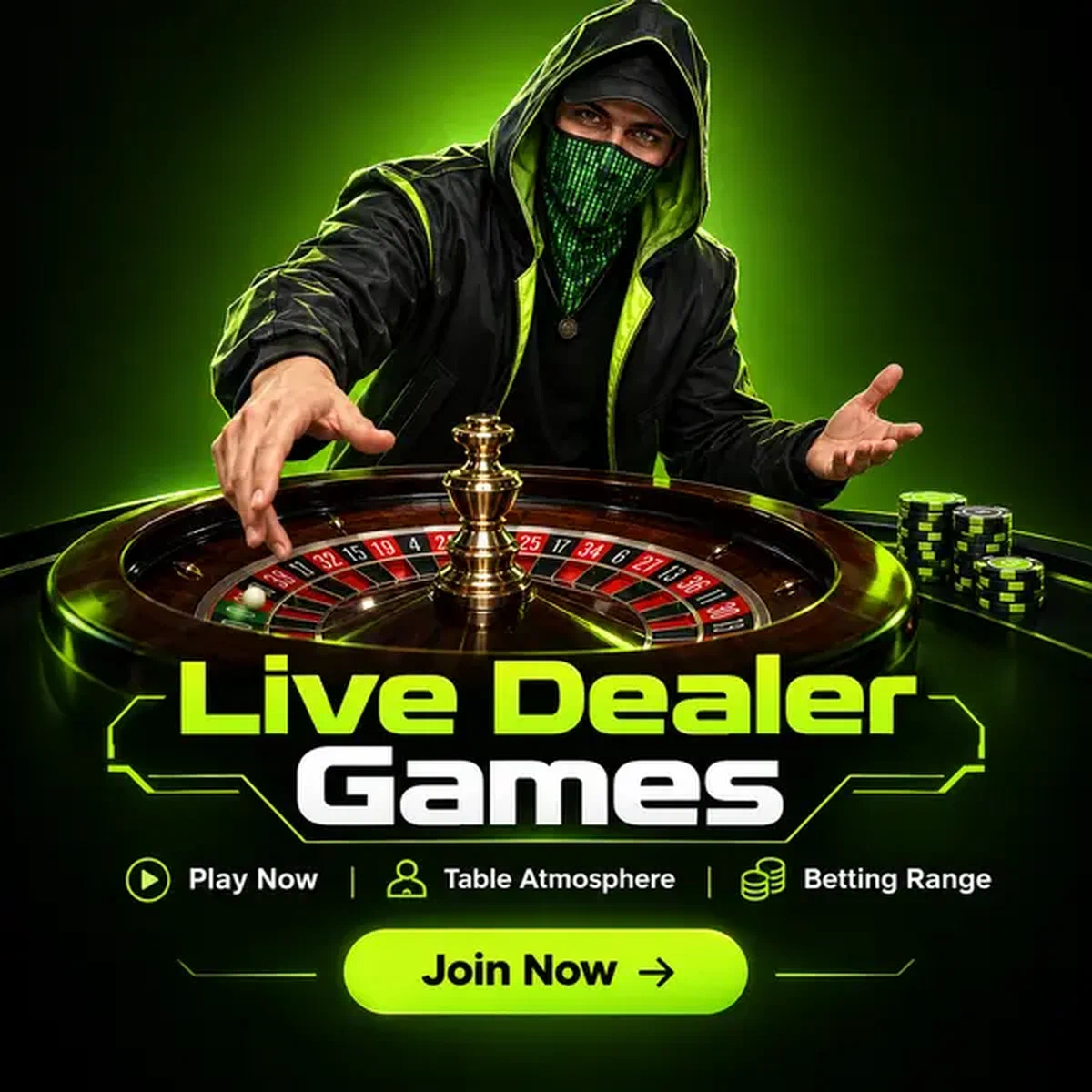 Ammattimainen jakaja esittelee ruletin pyöräytystä Matrixzino live casino -pöydissä